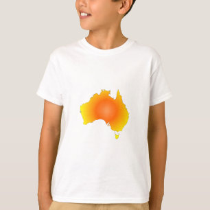 T-shirt Carte Sunny Australie