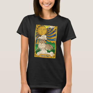 T-shirt Carte Tarot Arcana Sun Cat Mystical Wiccan