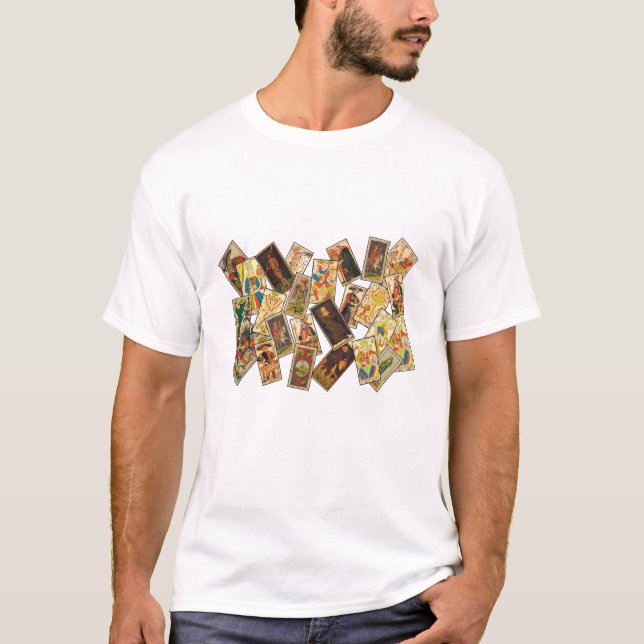 T-shirt Carte Tarot classique pour hommes (Devant)