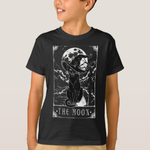 T-shirt Carte Tarot Crescent Moon Et Casquette Chat Noir H