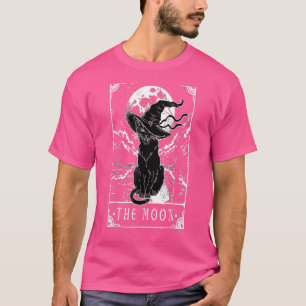 T-shirt Carte Tarot Crescent Moon Et Casquette Chat Noir H