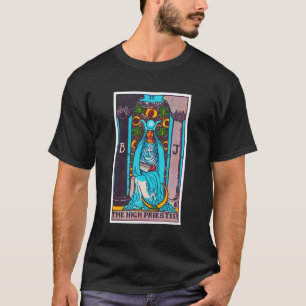 T-shirt Carte Tarot de haute prêtre Psychique Occulte Meta