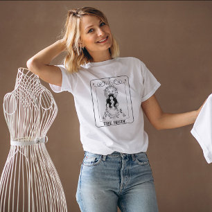 T-shirt Carte Tarot de mariée céleste Customisée