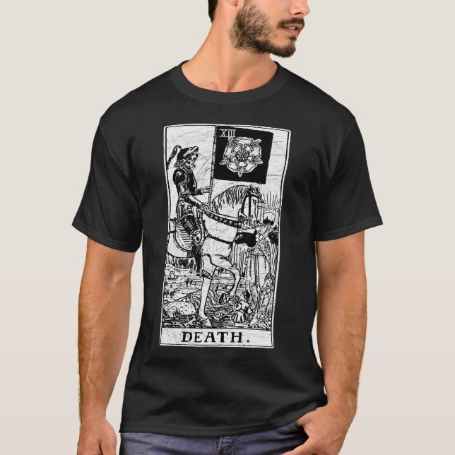 T-shirt Carte Tarot de Mort - Arcane Majeure - Fortune Tel (Devant)