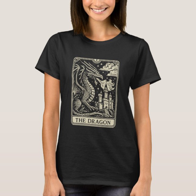 T-shirt Carte Tarot Dragon (Devant)
