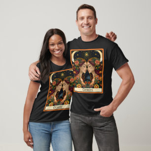 T-shirt Carte Tarot Drôle/Zodiac/Gemini