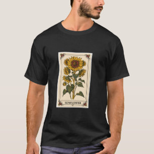 T-shirt Carte Tarot Fleur Tournesol Mystique occulte Vinta