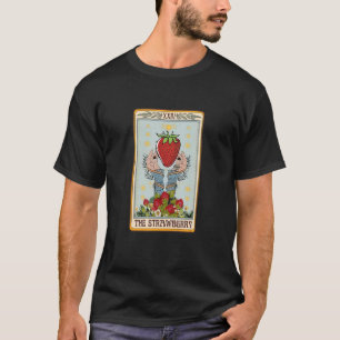 T-shirt Carte Tarot fraise Vintage Cottagecore Stra