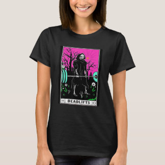 T-shirt Carte Tarot Gym Deadlifts entraînement Lecture occ