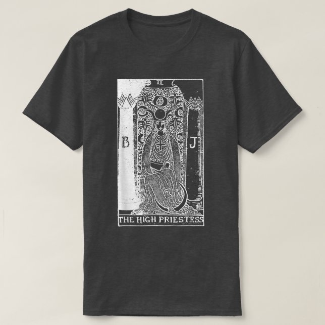 T-shirt Carte Tarot Haute Prêtesse  (Design devant)