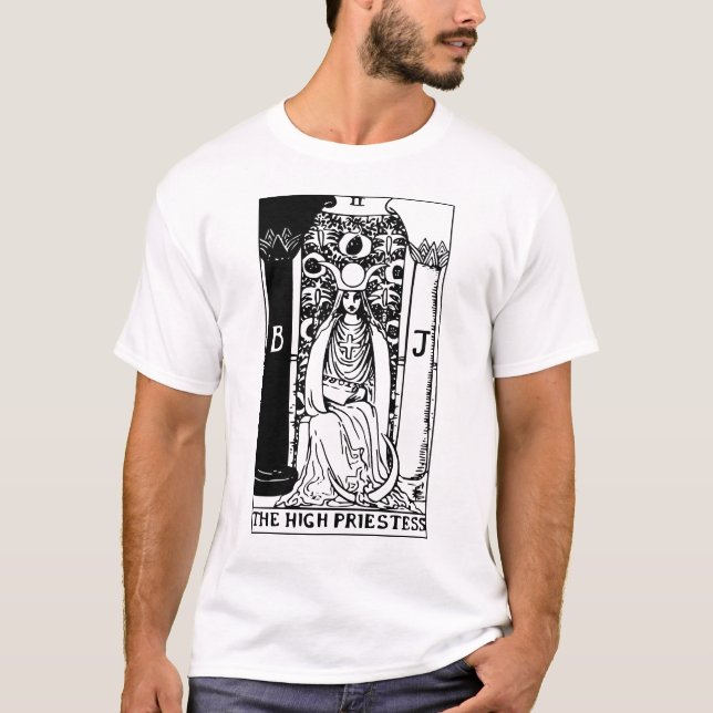 T-shirt Carte Tarot Haute Prêtesse (Devant)