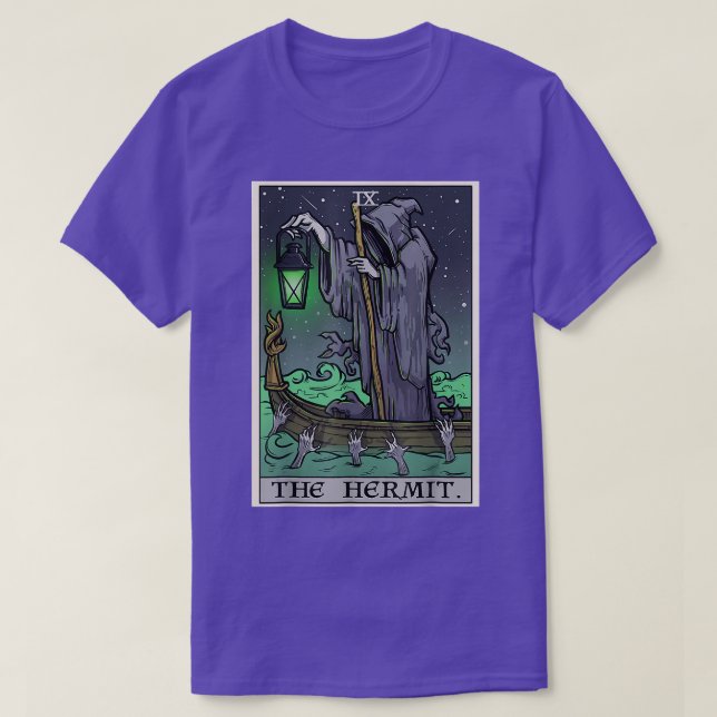 T-shirt Carte Tarot Hermit  (Design devant)