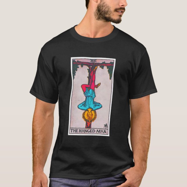 T-shirt Carte Tarot Homme Poignée Psychique Occulte Métaph (Devant)