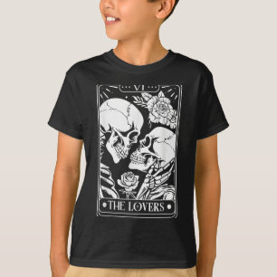 T-shirt Carte Tarot Les Amateurs Vintage Squelette Goth Ha