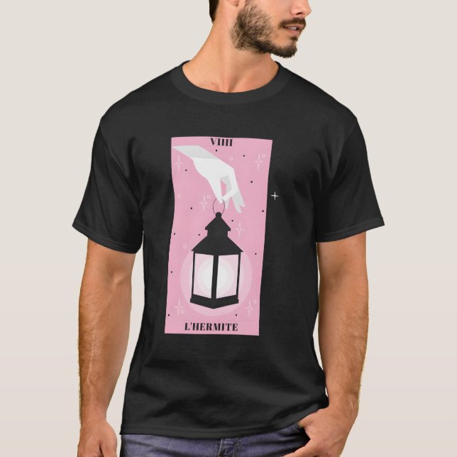 T-shirt Carte Tarot L'Hermit Occult (Devant)