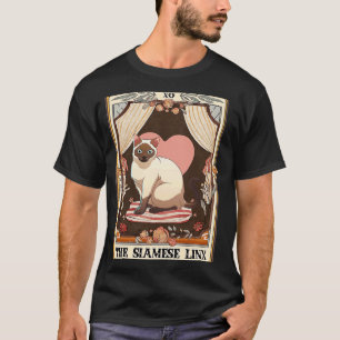 T-shirt Carte Tarot Linx Siamese Lynx Point Chat Siamese