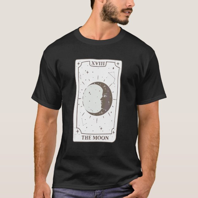 T-shirt Carte Tarot Lune Cette Carte Tarot Du Déviant Moon (Devant)