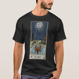 T-shirt Carte Tarot Lune Herméticisme Vintage Occult Obten