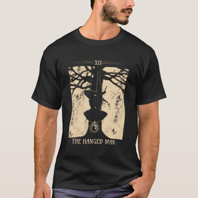 T-shirt Carte Tarot Mystique Accrochée (Devant)