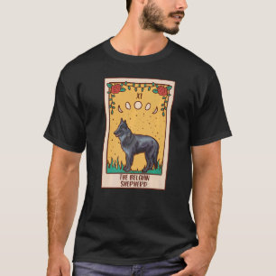 T-shirt Carte Tarot Occult Magie Occultisme Chien Belge El