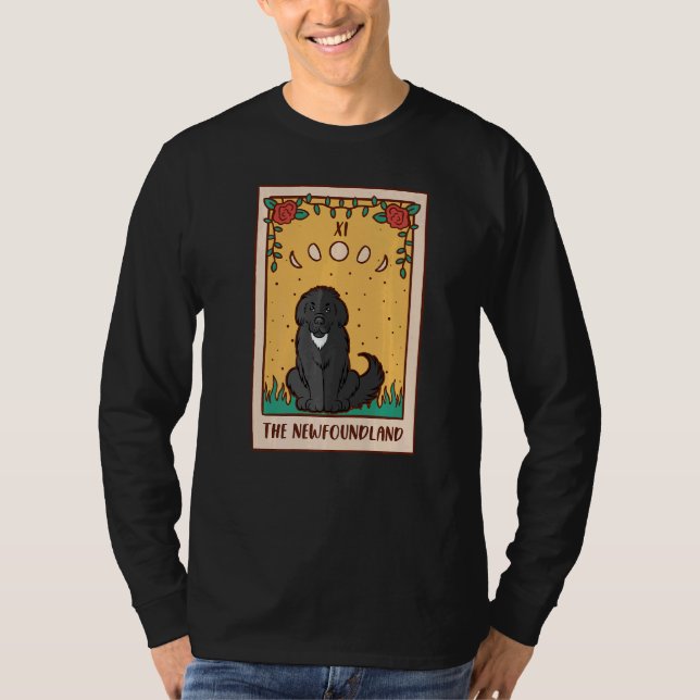 T-shirt Carte Tarot Occult Magie Occultisme Chien de Terre (Devant)