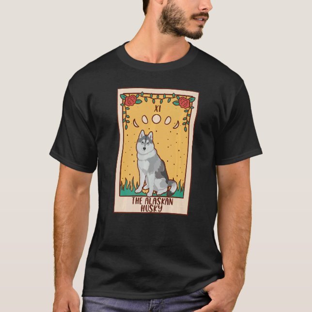 T-shirt Carte Tarot Occulte Magie Occultisme Chien Chien A (Devant)