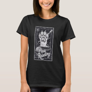 T-shirt Carte Tarot Paw Lecture Crescent Moon Amoureux des