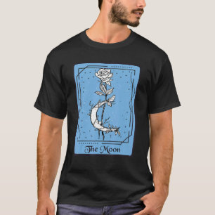 T-shirt Carte Tarot rose La Lune Cartes Mystiques Occulte