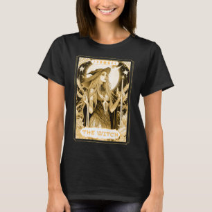 T-shirt Carte Tarot Sorcière foncée Magique Boho Mystique 