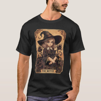 T-shirt Carte Tarot Sorcière Vibes de cuisine gothique Cha