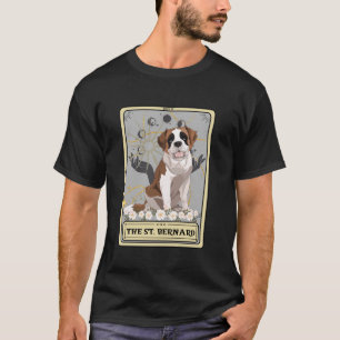 T-shirt Carte Tarot St Bernard Amoureux de les chiens