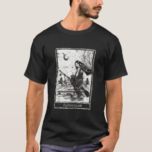 T-shirt Carte Tarot Stylisée Witchcraft Dark Tarot Witch