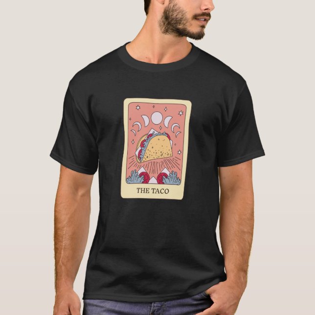 T-shirt Carte Tarot Taco Fanatic (Devant)