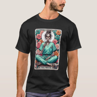 T-shirt Carte Tarot Tech de traitement stérile Skeleton SP