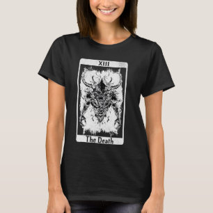 T-shirt Carte Tarot vintage Mort Satanic Occult Satan Unho