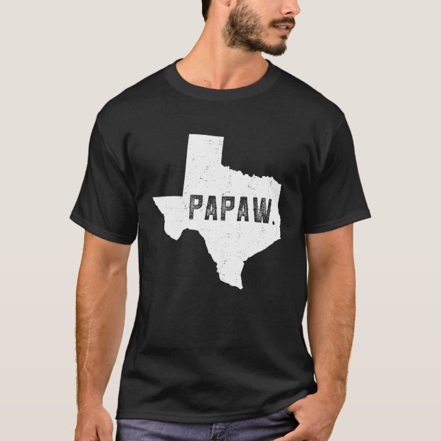 T-shirt Carte Texas Papaw (Devant)