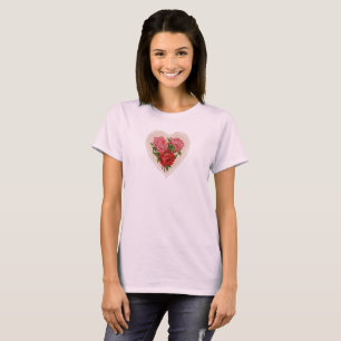 T-shirt Carte Victorian White Lace Doily Valentine