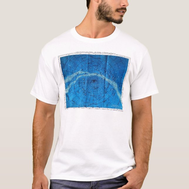 T-shirt Carte vintage de constellation (Devant)