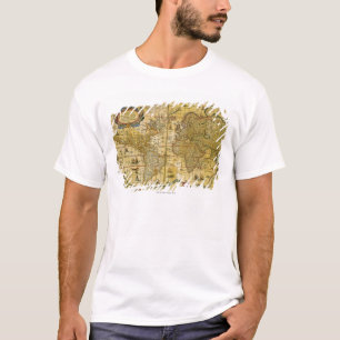 T-shirt Carte vintage du monde