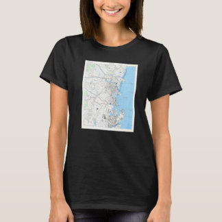 T-shirt Carte vintage Yokkaichi Japon 1945