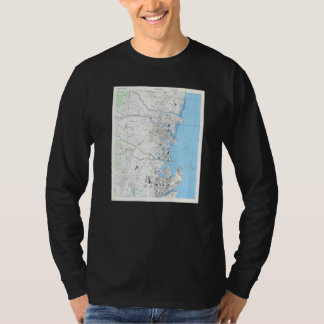 T-shirt Carte vintage Yokkaichi Japon 1945