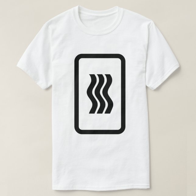 T-shirt Carte Zener | 3 lignes verticales ondulées (Design devant)