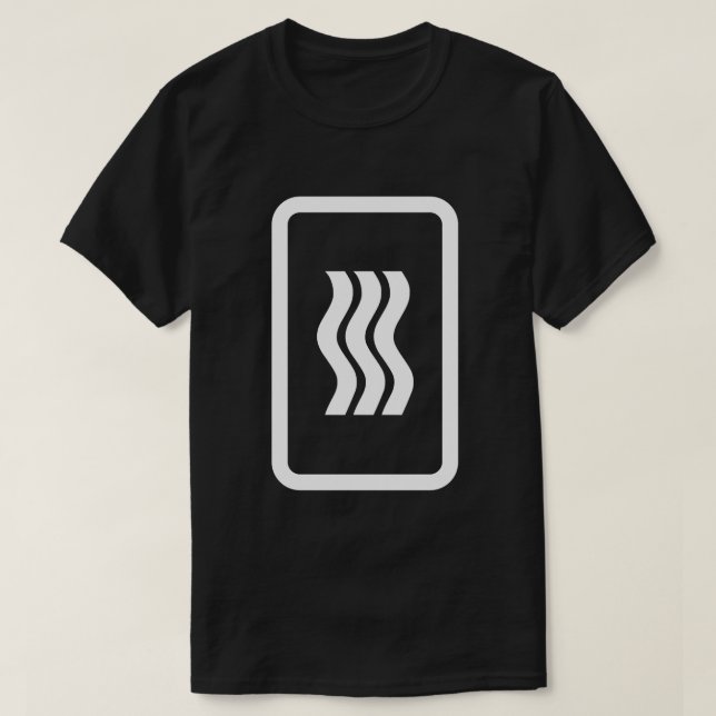T-shirt Carte Zener | 3 lignes verticales ondulées (Design devant)