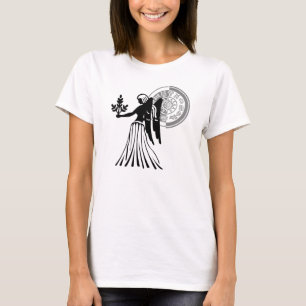 T-shirt Carte Zodiac Virgo Virgo de style grec