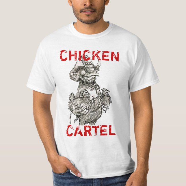 T-shirt Cartel de poulet (Devant)