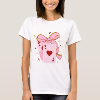 T-shirt Cartes à jouer Saint-Valentin 6 7 chemise, chemise