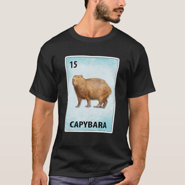 T-shirt Cartes Capybara Mexicaine (Devant)