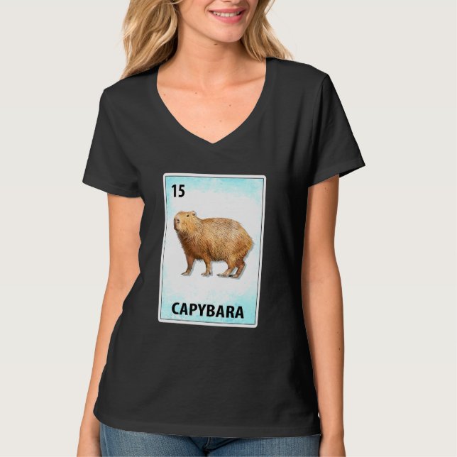 T-shirt Cartes Capybara Mexicaine (Devant)