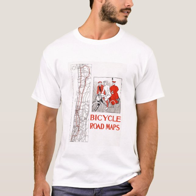 T-shirt Cartes cyclables (Devant)