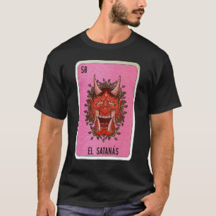 T-shirt Cartes de bingo de loterie slang mexicain El Satan